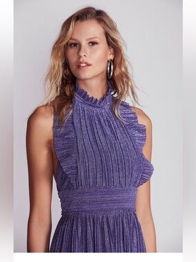 *LIKE NEW* Free People Pleated Shine Fit & Flare Mini Dress - Cocktail Dress